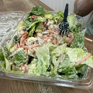 Create your own - mixed up with dressing