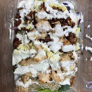 Build your own salad with ranch