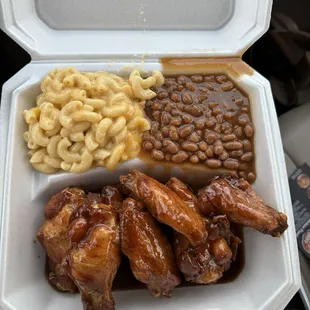 Wing dinner with two sides