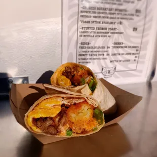 Chorizo sausage burrito