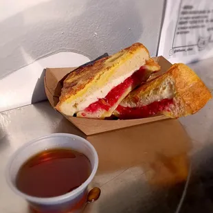 Raspberry cheesecake stuffed French toast