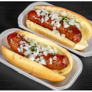 2 Fried Duck Sausages