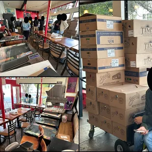 Bite Me Sandwiches, great sandwiches yet far too much clutter in the dining room makes most of it unusable.