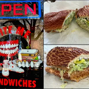 Bite Me Sandwiches, At $11.95 this was an awesome sandwich on Dutch Crunch.