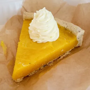 Passion fruit tart