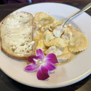Mixed Mushroom Ravioli With A Lemon Cream Sauce (Daily Special)