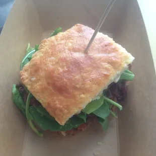 The &quot;G&quot; -Brown Sugar Pulled Pork Biscuit