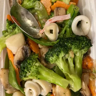 Seafood with Vegetables