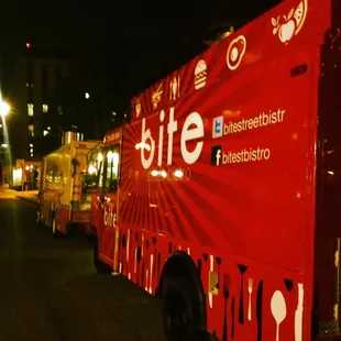 a red food truck
