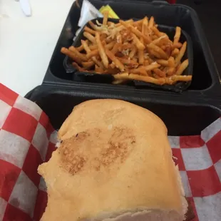 Garlic parmesan truffle fries are truly amazing.