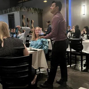 Whiskey presentation was beautiful