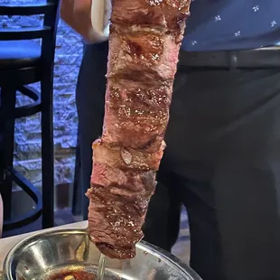 Their special meat. Sorry. Forgot the word. Wine...you know.