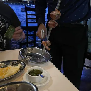 a man preparing a meal