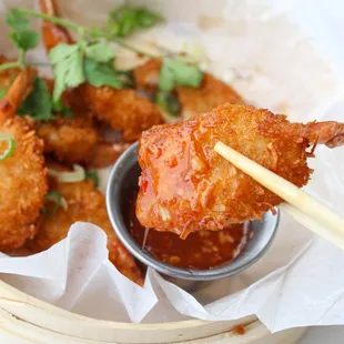 Crispy Coconut Shrimp in Sweet Chili Dipping Sauce