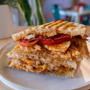 a sandwich on a plate