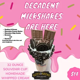 NEW Milkshakes