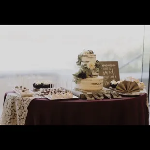 Dessert set up