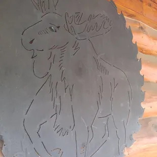 a moose on a grill