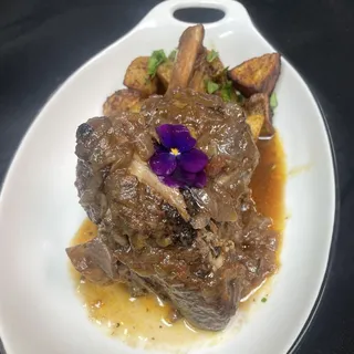 5 hour Georgian wine braised Lamb Shank with Roasted Yukon Gold Potatoes