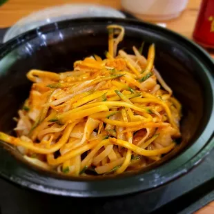 Liang Pi/Cold Skin Noodles/凉皮. Very tasty also. Could use more gluten.