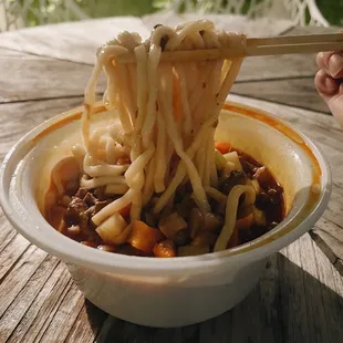 N3. Qishan Meat Sauce Noodle Soup ($10.95)