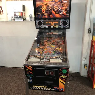 A pinball machine at Bits &amp; Pizzas. Interesting.