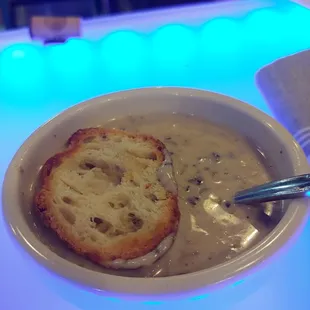 Traci&apos;s special mushroom soup.