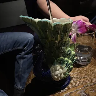 One of their drinks: Peacock Tease