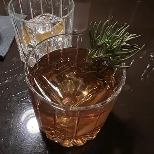 Rosemary smoked Bourbon