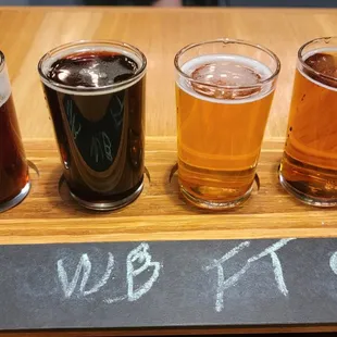 Flight of brews