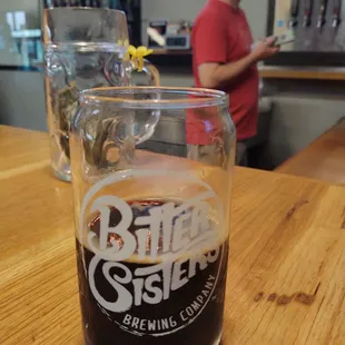 Black widow, seasonal stout beer