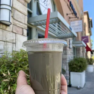 Quad shot sesame iced latte