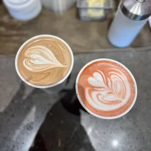 Mocha &amp; Red Velvet Latte