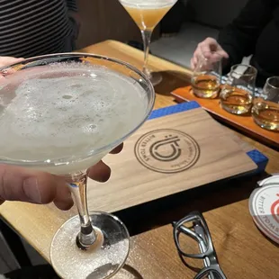 Daiquiri and martini