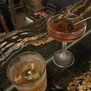 Bartender speciality  drink was