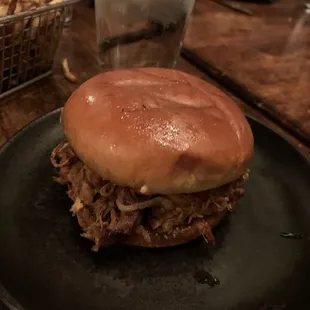 Pulled pork sandwich