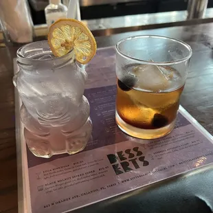 a drink and a beverage