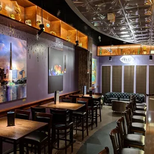 Facing the back area