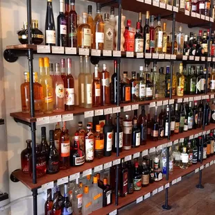 100+ bottles of liquor on the wall