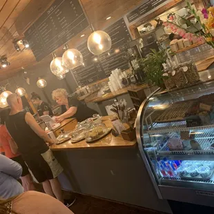 customers at the counter