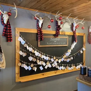 Inside pay it forward board. It's a great thing they do!