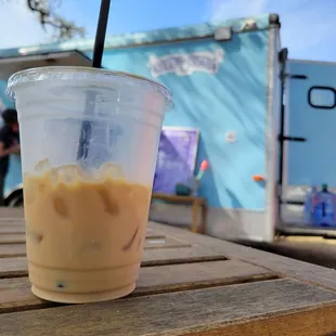 Cats on Mars - caramel latte spiced with cinnamon