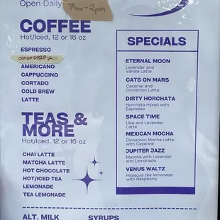 No prices. Just a surprise at the register.