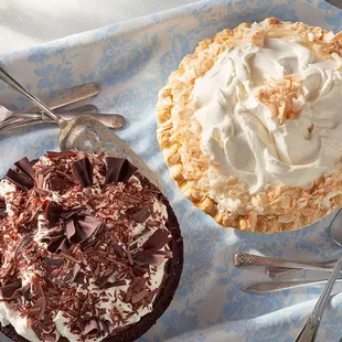 Bittersweet&apos;s Chocolate and Coconut Cream Pies