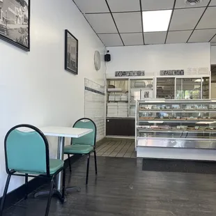 Left side of the inside of bakery