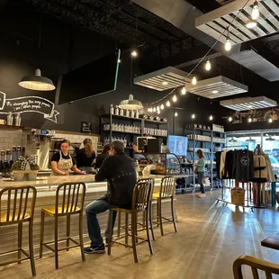 people sitting at the bar