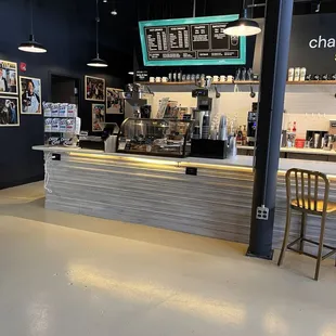 Ordering area and menu