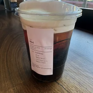 Maple Cream Cold Brew