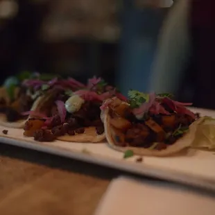 potato soy chorizo tacos