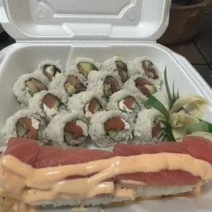 7. Philadelphia Roll 18. Kiss of Fire Roll Tuna Avocado Roll
